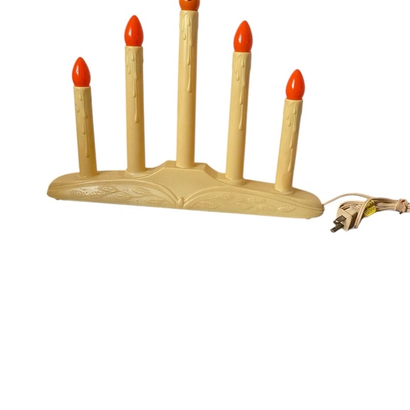 4 Vintage Light Christmas Candle Light Window Electric Candelabra And Single Lot - Picture 7 of 10